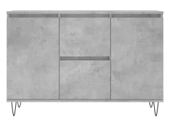 Aparador cómoda cómoda mueble mueble de almacenamiento organizador cocina salón salón 104 x 35 x 70 cm madera contrachapada gris 02_0031847