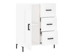 Aparador cómoda cómoda mueble mueble de almacenaje organizador cocina salón salón 69,5 x 34 x 90 cm madera contrachapada blanco 02_0030437