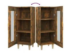 Aparador cómoda cómoda mueble mueble de almacenaje organizador cocina salón salón 34,5 x 34 x 90 cm madera contrachapada marrón 02_0030885