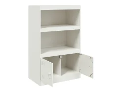 Aparador cómoda cómoda mueble mueble de almacenaje organizador cocina salón salón 67 x 39 x 107 cm acero blanco 02_0030384