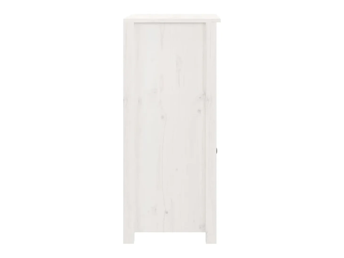 Aparador Cómoda Cómoda Mueble Almacenamiento Organizador Cocina Salón Salón 40 x 35 x 80 cm Madera Maciza de Pino Blanco 02_0030306