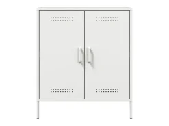 Aparador cómoda cómoda mueble mueble de almacenaje organizador cocina salón salón 68 x 39 x 79 cm acero blanco 02_0030392