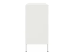 Aparador cómoda cómoda mueble mueble de almacenaje organizador cocina salón salón 68 x 39 x 79 cm acero blanco 02_0030392