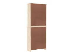 Aparador cómoda cómoda mueble mueble de almacenaje organizador cocina salón salón 77 x 35 x 188 cm madera maciza de pino marrón 02_0029674