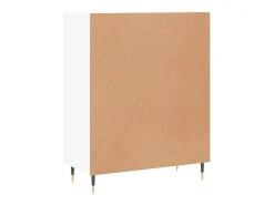 Aparador cómoda cómoda mueble mueble de almacenaje organizador cocina salón salón 69,5 x 34 x 90 cm madera contrachapada blanco 02_0030476