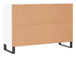 Aparador cómoda cómoda mueble mueble de almacenaje organizador cocina salón salón 104 x 35 x 70 cm madera contrachapada blanco 02_0030185