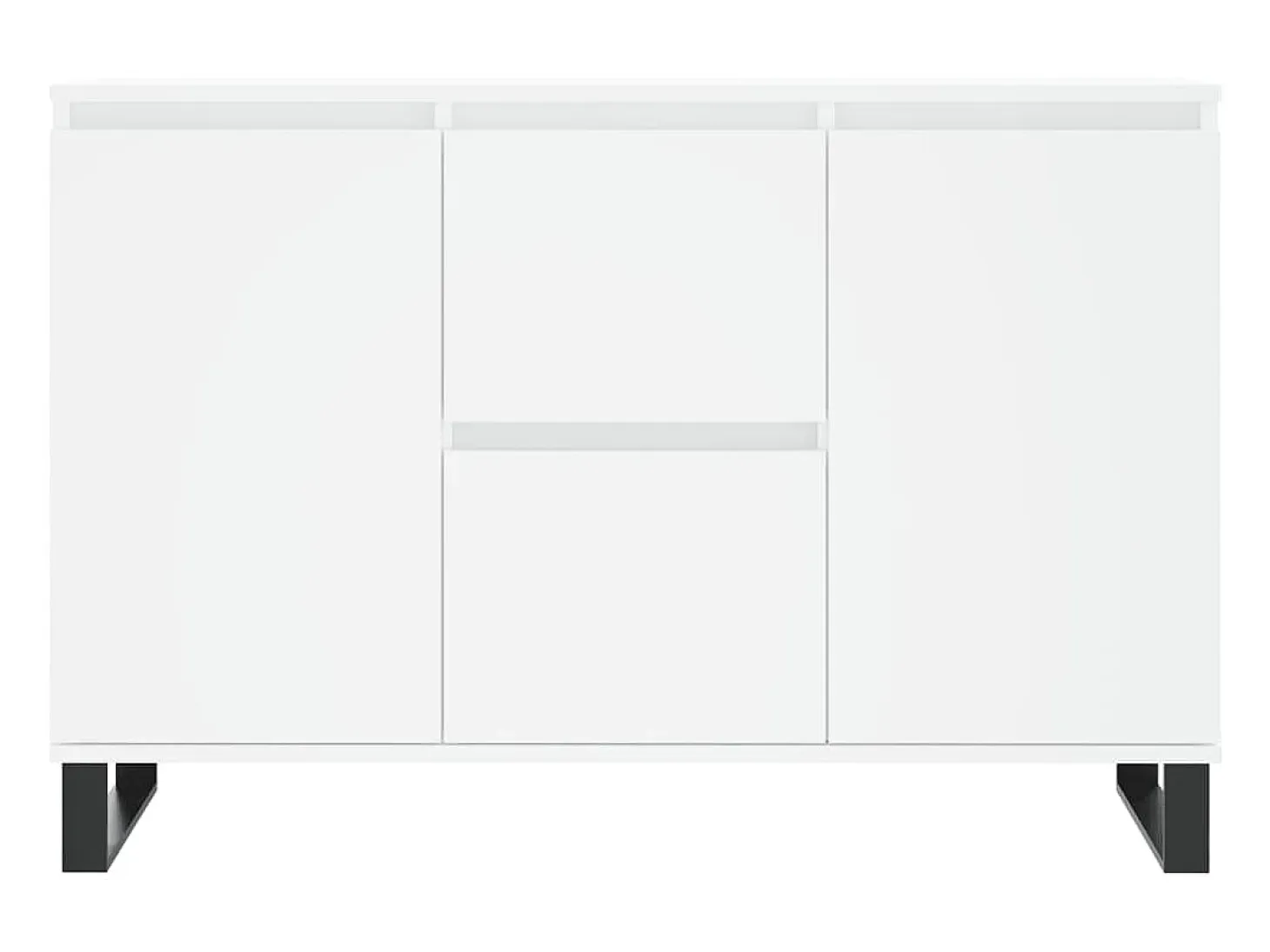 Aparador cómoda cómoda mueble mueble de almacenaje organizador cocina salón salón 104 x 35 x 70 cm madera contrachapada blanco 02_0030185