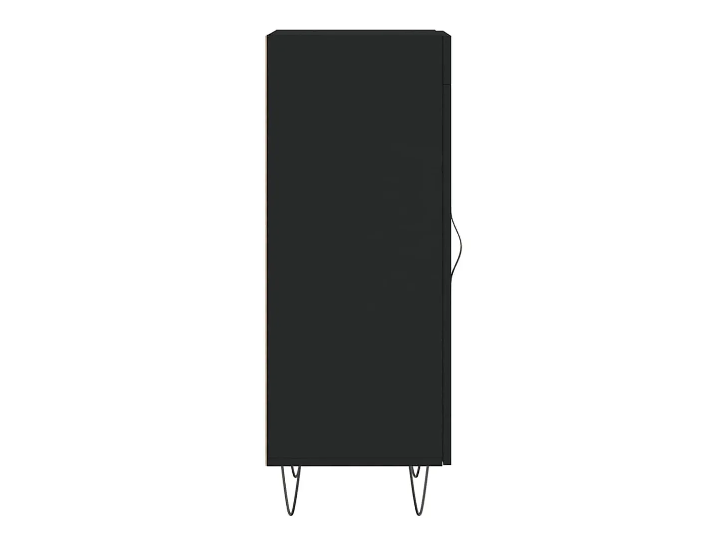 Aparador cómoda cómoda mueble mueble de almacenaje organizador cocina salón salón 34,5 x 34 x 90 cm madera contrachapada negra 02_0035879