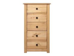 Aparador Cómoda Cómoda Mueble Almacenamiento Organizador Cocina Salón Salón 46 x 40 x 89 cm Pino Panamá Serie marrón 02_0029582