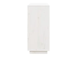 Aparador Cómoda Cómoda Mueble Almacenamiento Organizador Cocina Salón Salón 74 x 35 x 80 cm Madera Maciza de Pino Blanco 02_0030502
