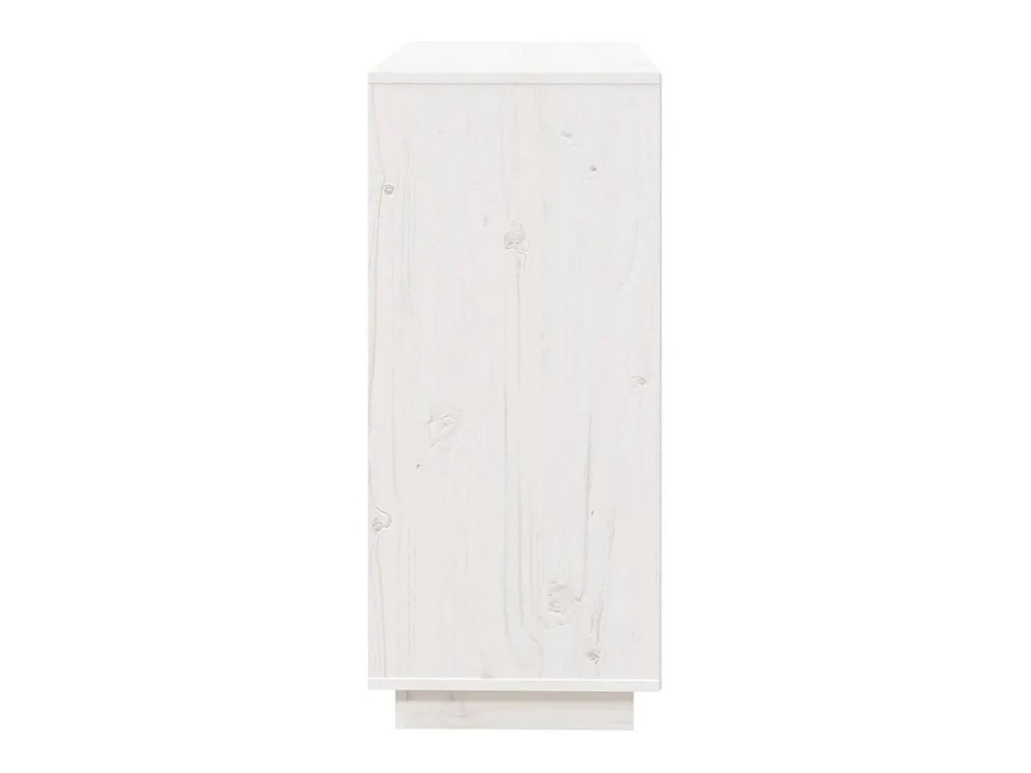 Aparador Cómoda Cómoda Mueble Almacenamiento Organizador Cocina Salón Salón 74 x 35 x 80 cm Madera Maciza de Pino Blanco 02_0030502