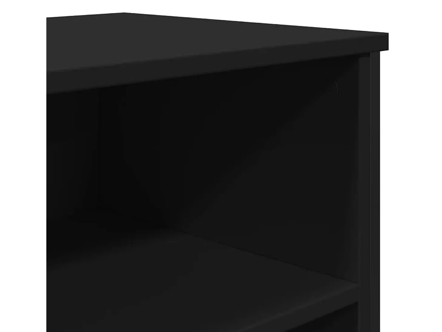 Aparador cómoda cómoda mueble mueble de almacenaje organizador cocina salón salón 101 x 35,5 x 74,5 cm madera contrachapada negro 02_0035812