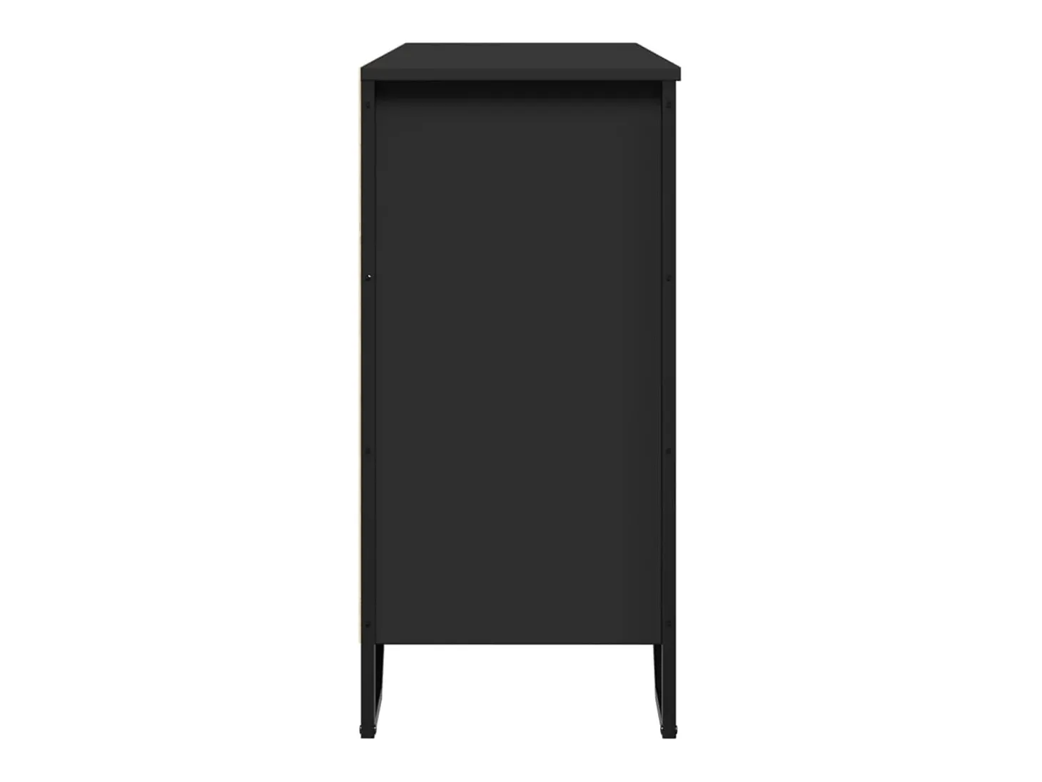 Aparador cómoda cómoda mueble mueble de almacenaje organizador cocina salón salón 101 x 35,5 x 74,5 cm madera contrachapada negro 02_0035812