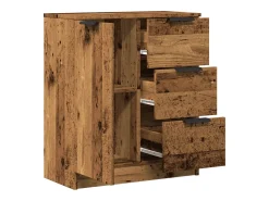 Aparador cómoda cómoda mueble mueble de almacenaje organizador cocina salón salón madera vieja 60 x 30 x 70 cm madera contrachapada marrón 02_0036601
