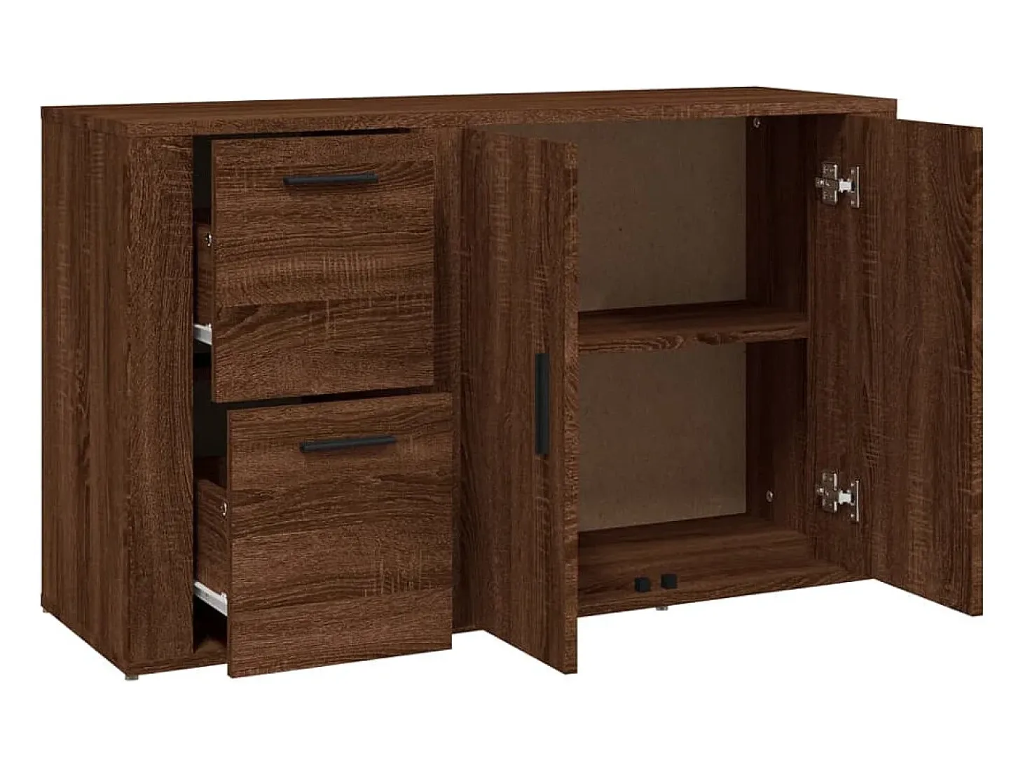 Aparador cómoda cómoda mueble mueble de almacenaje organizador cocina salón salón 100 x 33 x 59,5 cm madera contrachapada marrón 02_0031139