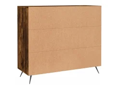 Aparador cómoda cómoda mueble mueble de almacenaje organizador cocina salón salón 90 x 34 x 80 cm madera contrachapada marrón 02_0031129