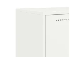 Aparador cómoda cómoda mueble mueble de almacenaje organizador cocina salón salón 68,5 x 38,5 x 123,5 cm acero blanco 02_0036211
