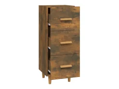 Aparador cómoda cómoda mueble mueble de almacenaje organizador cocina salón salón 34,5 x 34 x 90 cm madera contrachapada marrón 02_0030903