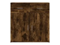 Aparador cómoda cómoda mueble mueble de almacenaje organizador cocina salón salón 79 x 38 x 80 cm madera contrachapada marrón 02_0031101