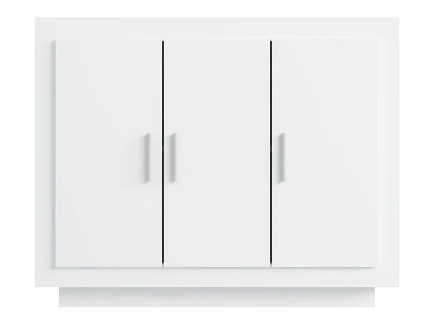Aparador cómoda cómoda mueble mueble de almacenaje organizador cocina salón salón 92 x 35 x 75 cm madera contrachapada blanca 02_0030540