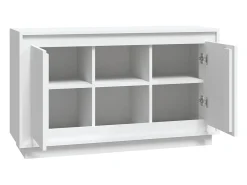 Aparador cómoda cómoda mueble mueble de almacenaje organizador cocina salón salón 102 x 35 x 60 cm madera contrachapada blanco 02_0030175