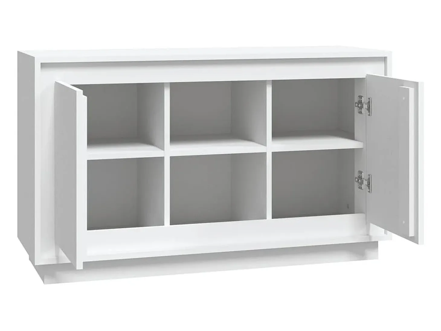 Aparador cómoda cómoda mueble mueble de almacenaje organizador cocina salón salón 102 x 35 x 60 cm madera contrachapada blanco 02_0030175