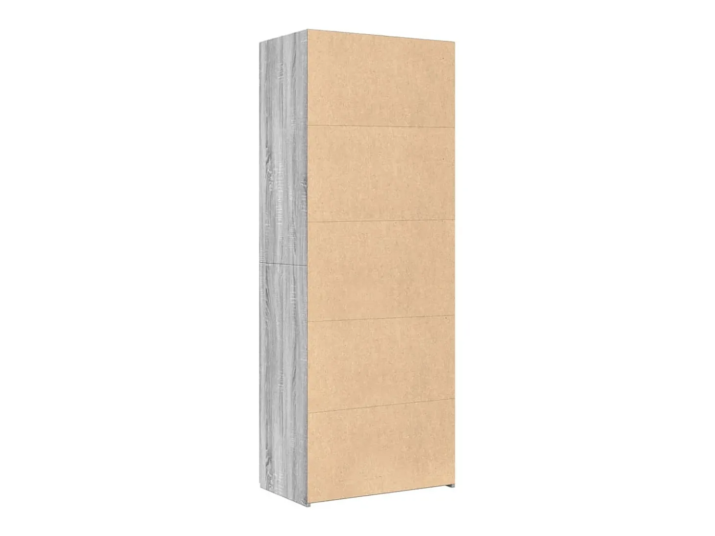 Aparador cómoda mueble almacenaje organizador cocina salón salón alto Sonoma 70 x 42,5 x 185 cm madera contrachapada gris 02_0035630
