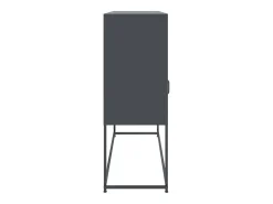 Aparador cómoda mueble almacenaje organizador cocina salón salón 100,5 x 39 x 107 cm acero antracita 02_0029682