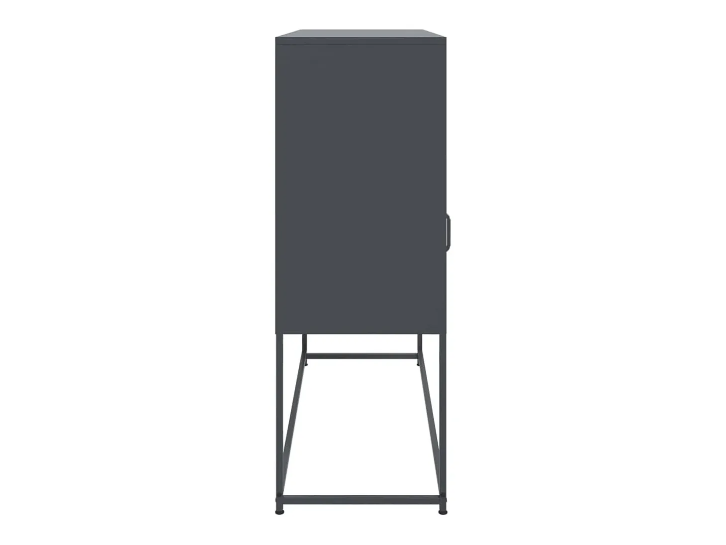 Aparador cómoda mueble almacenaje organizador cocina salón salón 100,5 x 39 x 107 cm acero antracita 02_0029682