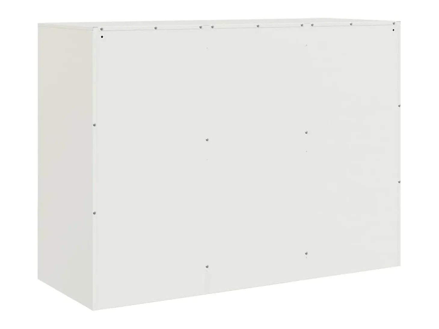Aparador cómoda mueble almacenaje organizador cocina salón salón 99 x 39 x 73 cm acero blanco 02_0030544