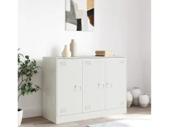 Aparador cómoda mueble almacenaje organizador cocina salón salón 99 x 39 x 73 cm acero blanco 02_0030544