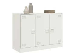 Aparador cómoda mueble almacenaje organizador cocina salón salón 99 x 39 x 73 cm acero blanco 02_0030544