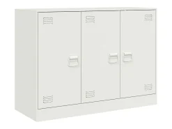 Aparador cómoda mueble almacenaje organizador cocina salón salón 99 x 39 x 73 cm acero blanco 02_0030544