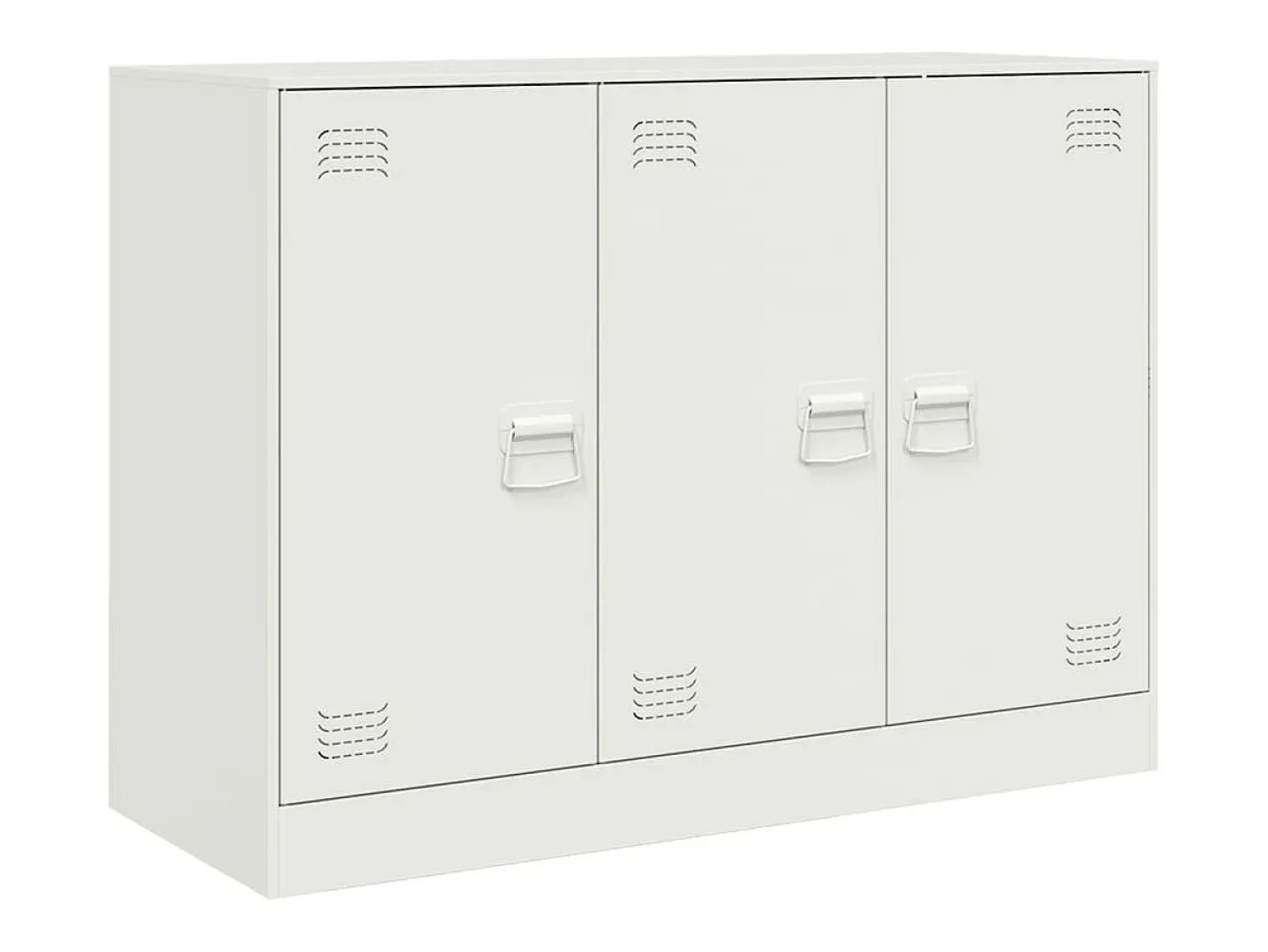 Aparador cómoda mueble almacenaje organizador cocina salón salón 99 x 39 x 73 cm acero blanco 02_0030544