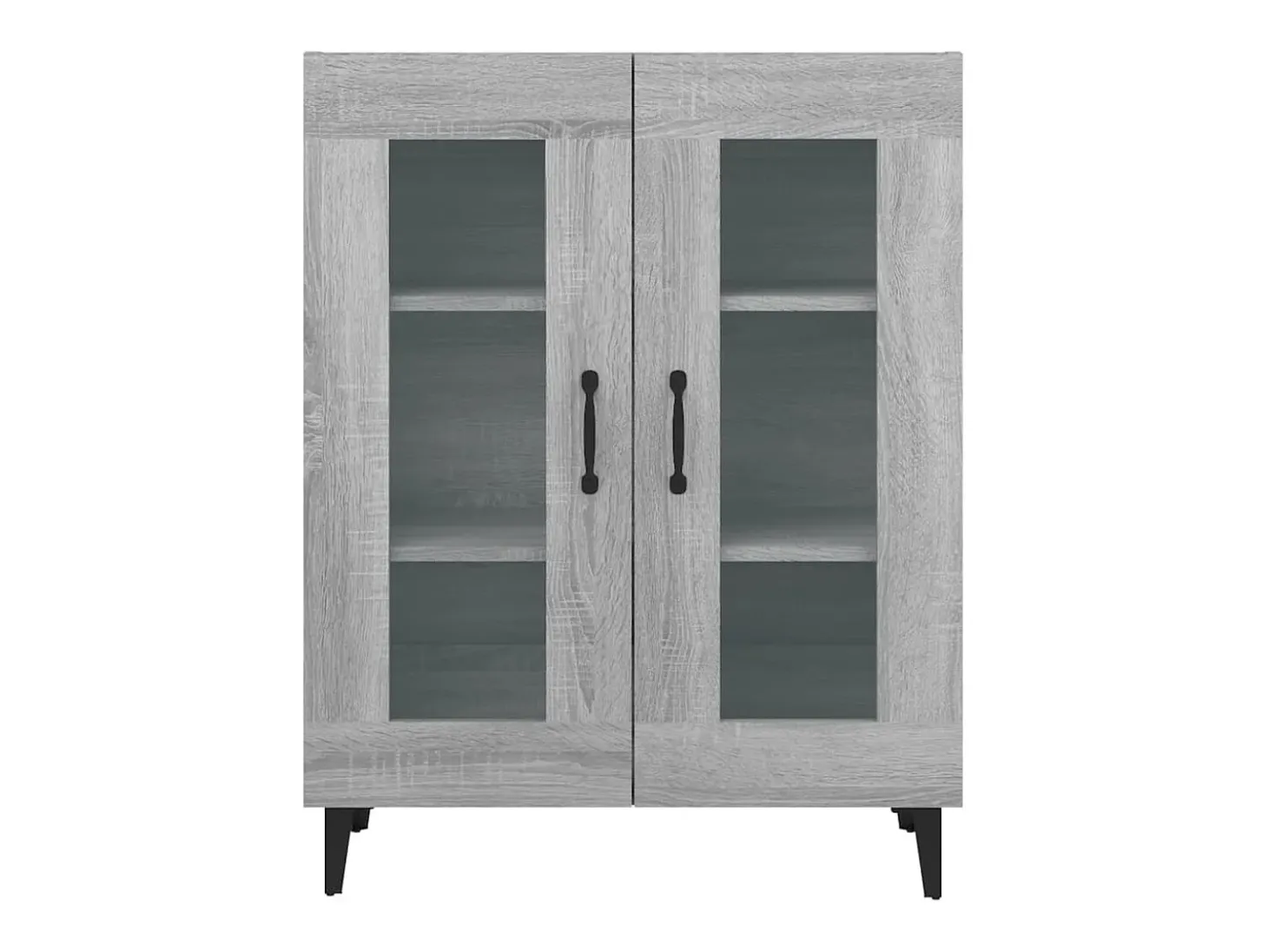 Aparador cómoda mueble almacenaje organizador cocina salón salón Sonoma 69,5 x 34 x 90 cm madera contrachapada gris 02_0036448