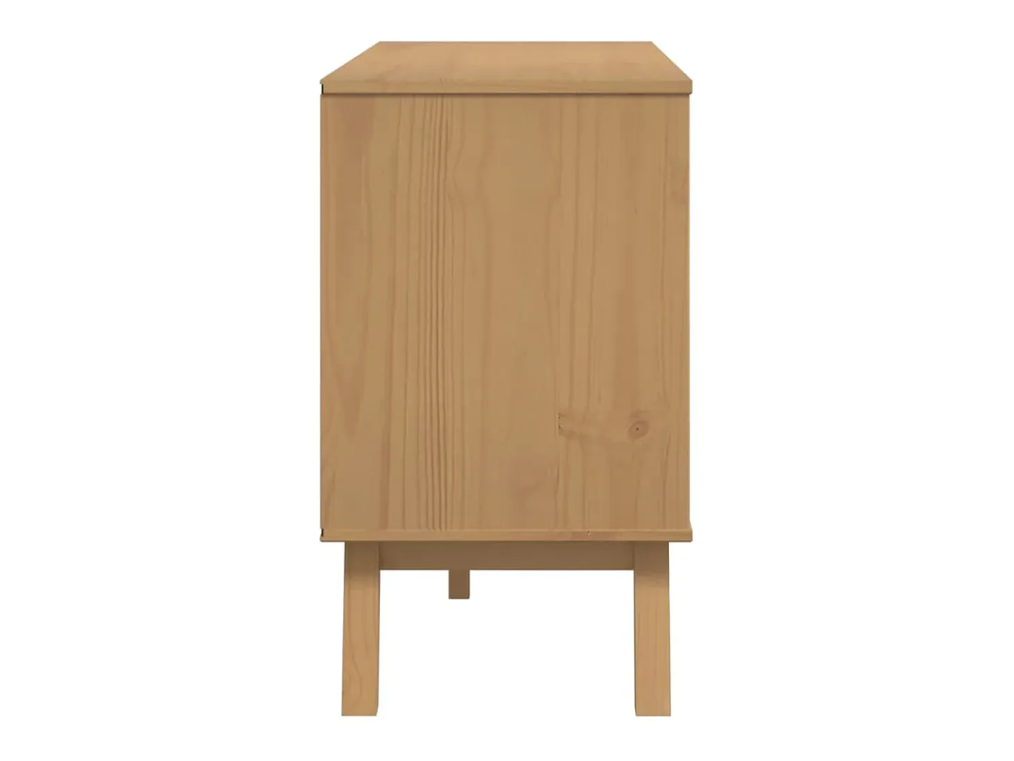 Aparador cómoda mueble almacenaje organizador cocina salón salón 114 x 43 x 73,5 cm madera maciza de pino marrón 02_0036178
