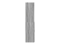 Aparador cómoda mueble almacenaje organizador cocina salón salón alto Sonoma 70 x 42,5 x 185 cm madera contrachapada gris 02_0035628