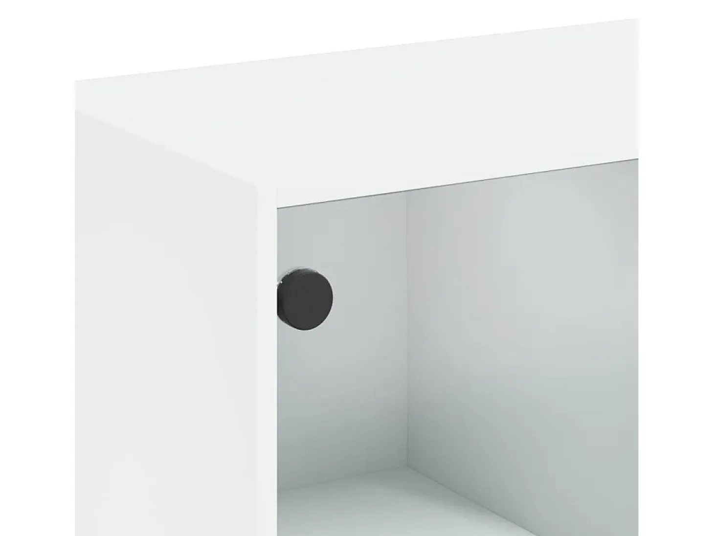 Aparador Cómoda Mueble Almacenamiento Organizador Cocina Salón Salón Alto con Puertas 68 x 37 x 142 cm Blanco Madera Contrachapada 02_0032227
