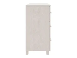 Aparador cómoda mueble almacenaje organizador cocina salón salón 90 x 40 x 80 cm madera maciza de pino blanco 02_0032135