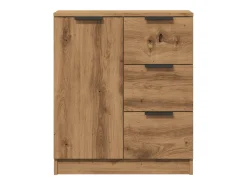 Aparador cómoda mueble de almacenaje organizador para cocina salón salón 60 x 30 x 70 cm madera de ingeniería color marrón 02_0030812