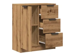 Aparador cómoda mueble de almacenaje organizador para cocina salón salón 60 x 30 x 70 cm madera de ingeniería color marrón 02_0030812