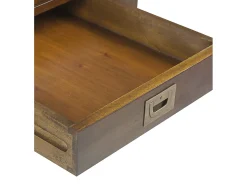 Aparador colonial 2 puertas 7 cajones en madera maciza de caoba Falkane 170 cm