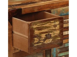 Aparador con 3 cajones de madera maciza reciclada 55x30x70 cm