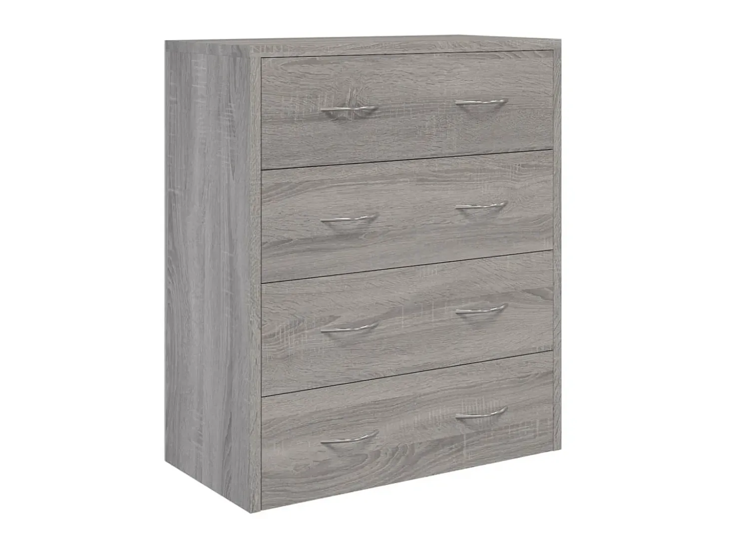 Aparador con 4 cajones gris Sonoma 60x30,5x71 cm ES56217