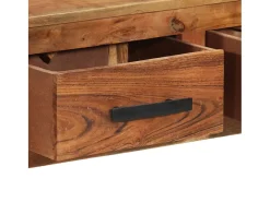 Aparador con 3 cajones madera maciza de acacia 110x30x80 cm ES25338