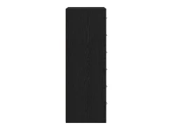 Aparador con 6 cajones roble negro 50x34x96cm madera ingeniería
