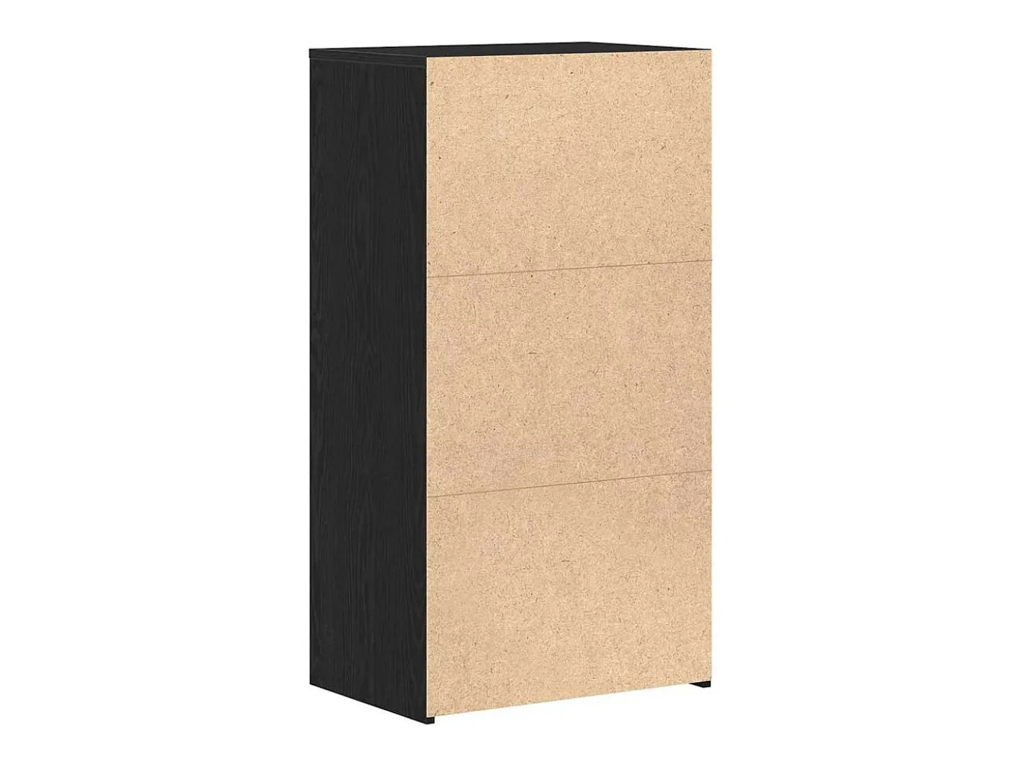 Aparador con 6 cajones Roble negro 50x34x96 cm Madera de ingeniería