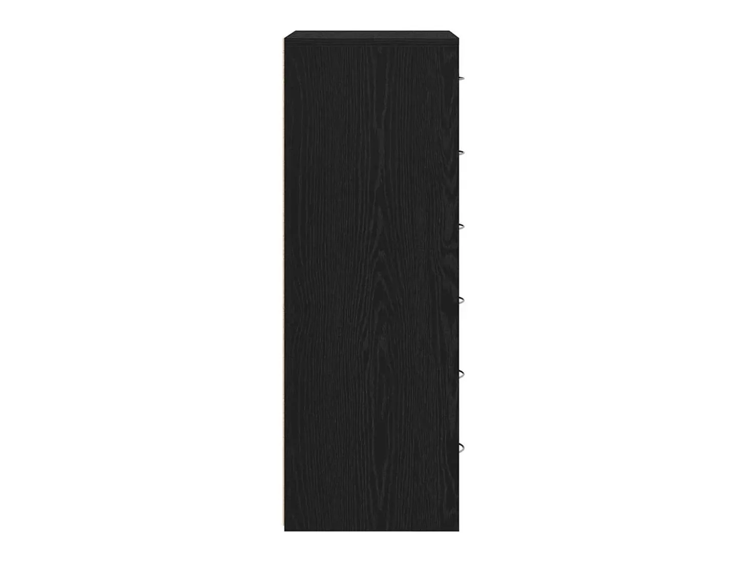 Aparador con 6 cajones Roble negro 50x34x96 cm Madera de ingeniería