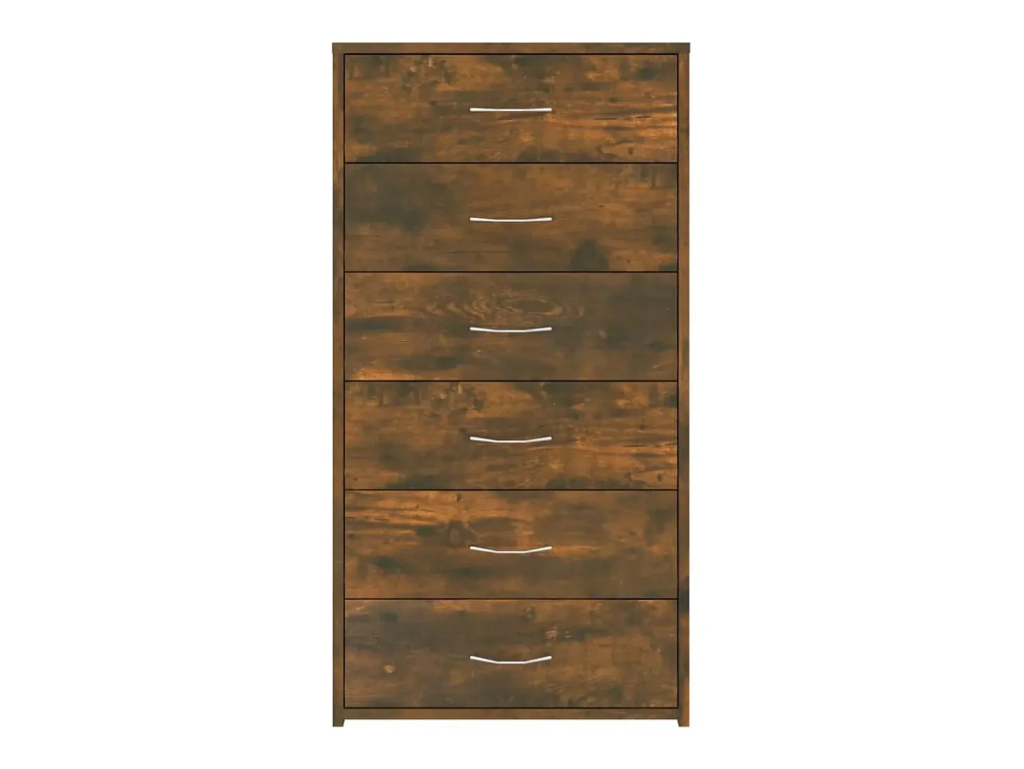 Aparador con 6 cajones Roble ahumado 50x34x96 cm Madera de ingeniería