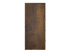Aparador con 4 cajones 60x30,5x71 cm Roble ahumado